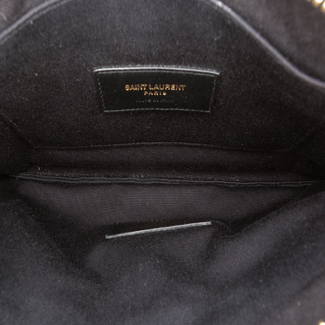 Grain De Poudre Matelasse Cassandre Zippé Pochette Grand Noir
