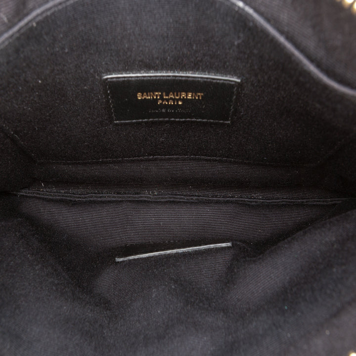 Grain De Poudre Matelasse Cassandre Zippé Pochette Grand Noir