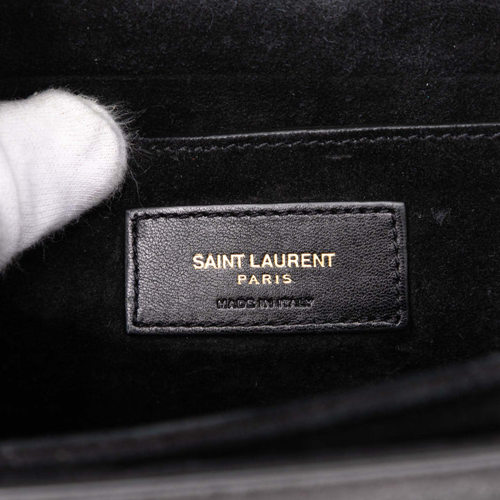 Saint Laurent Medium Cuir de veau and Daim Bellechasse Bag Noir – GABY PARIS Authentique