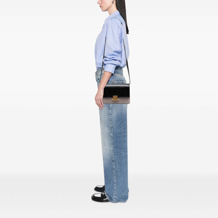 Saint Laurent Medium Cuir de veau and Daim Bellechasse Bag Noir – GABY PARIS Authentique