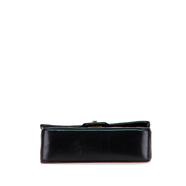 Mini Quilted Lambskin Single Flap Black - Gaby Paris