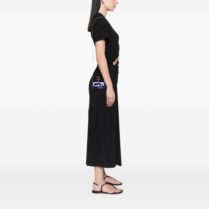 Fendi Nano Sequins Charm Baguette