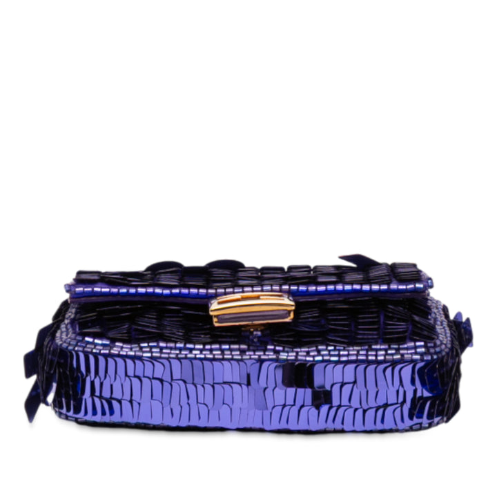 Fendi Nano Sequins Charm Baguette