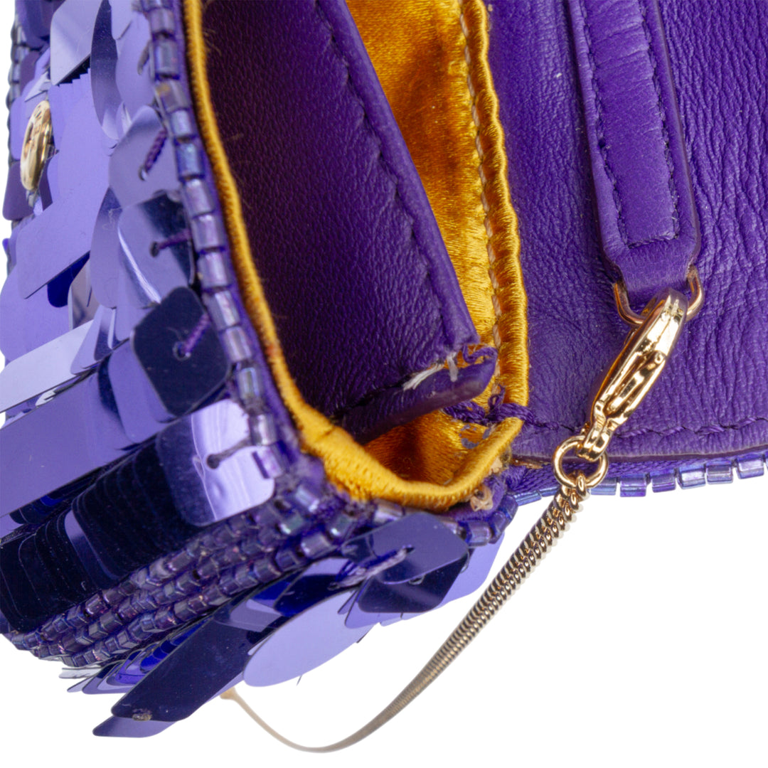 Fendi Nano Sequins Charm Baguette