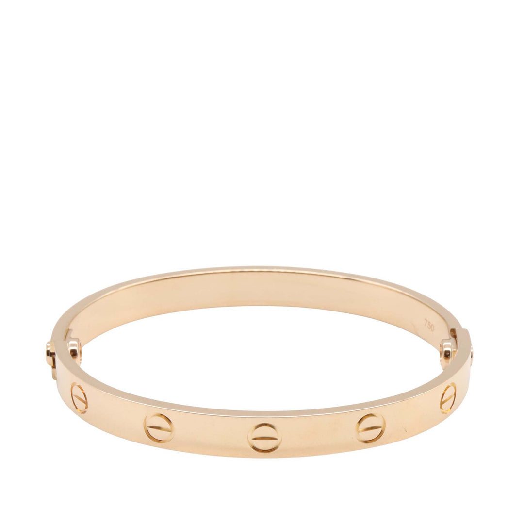 18K Rose Gold Love Bracelet Pink - Gaby Paris