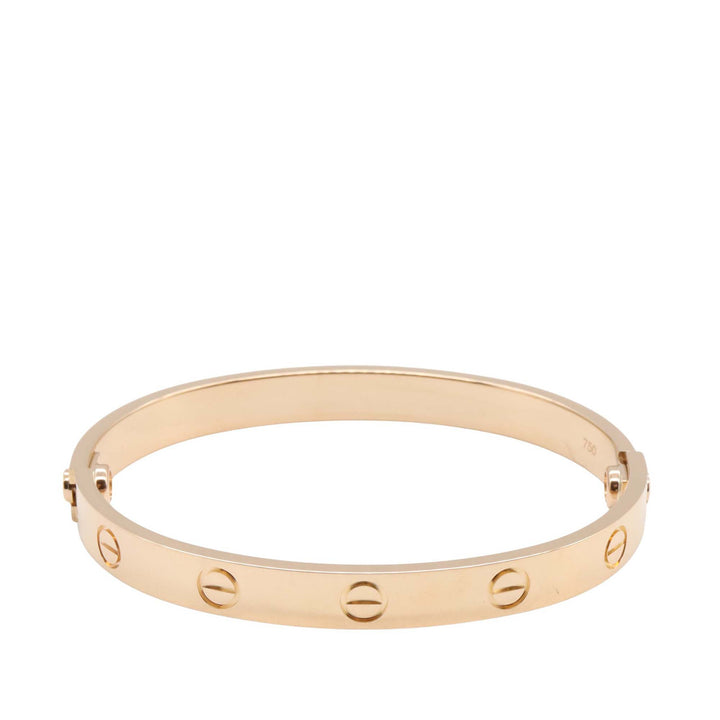 18K Rose Gold Love Bracelet Pink - Gaby Paris