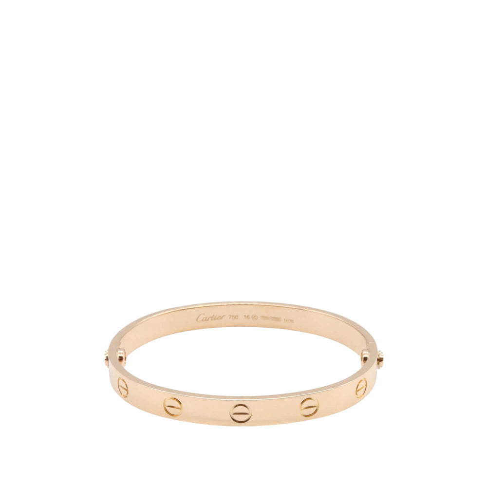 18K Rose Gold Love Bracelet Pink - Gaby Paris