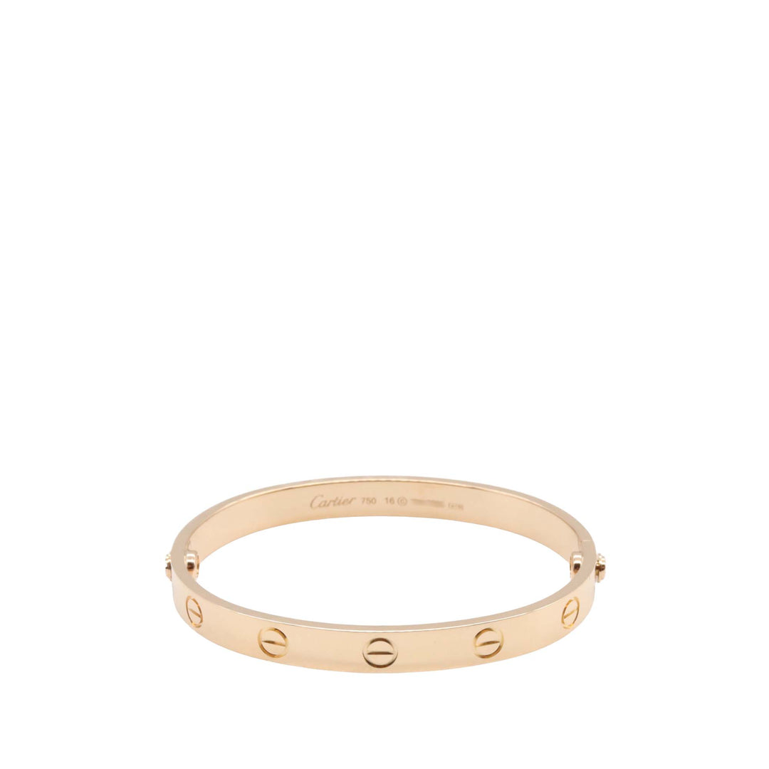 18K Rose Gold Love Bracelet Pink - Gaby Paris