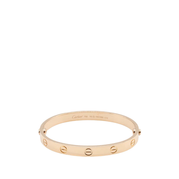 18K Rose Gold Love Bracelet Pink - Gaby Paris