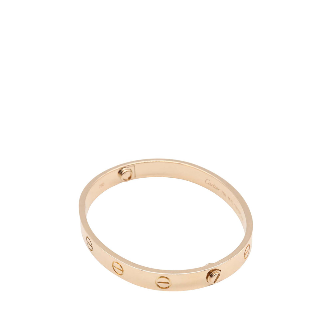 18K Rose Gold Love Bracelet Pink - Gaby Paris
