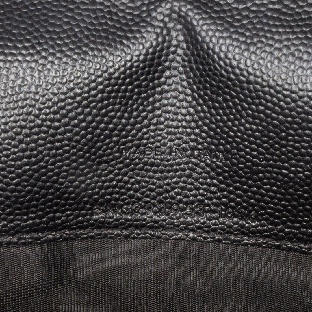 Grain De Poudre Chevron Monogram Monochrome Envelope Chain Wallet Black - Gaby Paris