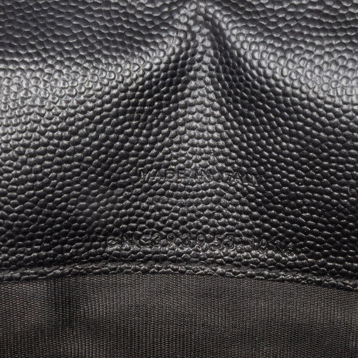Grain De Poudre Chevron Monogram Monochrome Envelope Chain Wallet Black - Gaby Paris
