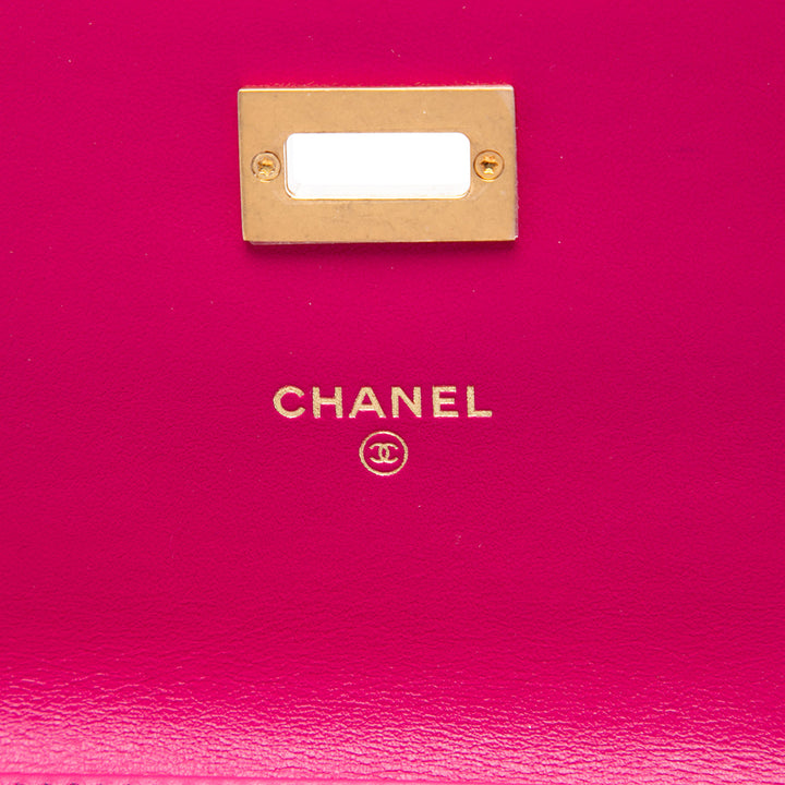 Chanel Sac bandoulière Matelassé vieilli Reissue 2.55 Wallet on Chain Mini Cuir de veau Rose – vue 5 – GABY PARIS