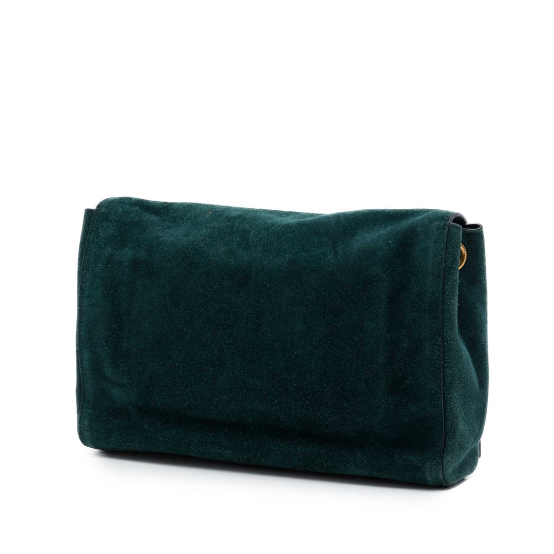 Saint Laurent Medium Smooth Cuir de veau et Daim Reversible Kate Sac porté croisé