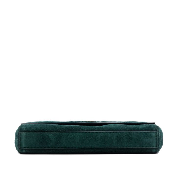 Saint Laurent Medium Smooth Cuir de veau et Daim Reversible Kate Sac porté croisé