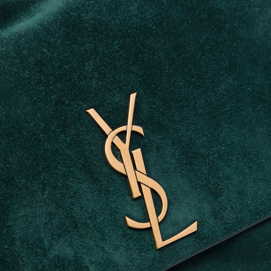 Saint Laurent Medium Smooth Cuir de veau et Daim Reversible Kate Sac porté croisé