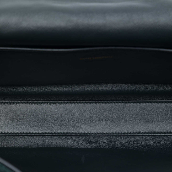 Saint Laurent Medium Smooth Cuir de veau et Daim Reversible Kate Sac porté croisé
