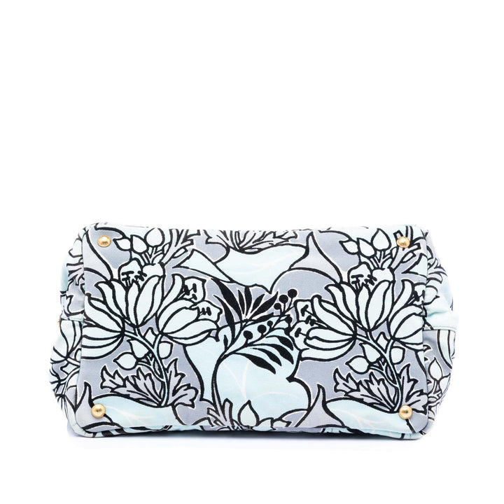 Prada Medium Printed Toile Canapa Sac