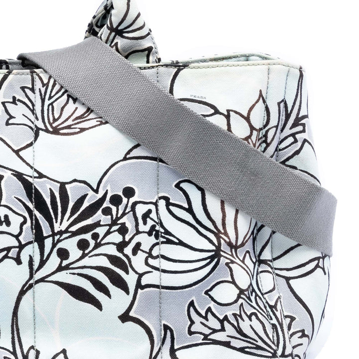 Prada Medium Printed Toile Canapa Sac
