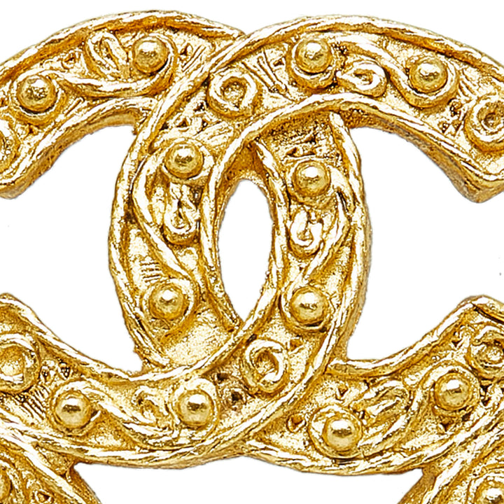 Chanel Triple CC Brooch Gold - GABY PARIS