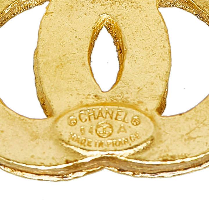 Chanel Triple CC Brooch Gold - GABY PARIS