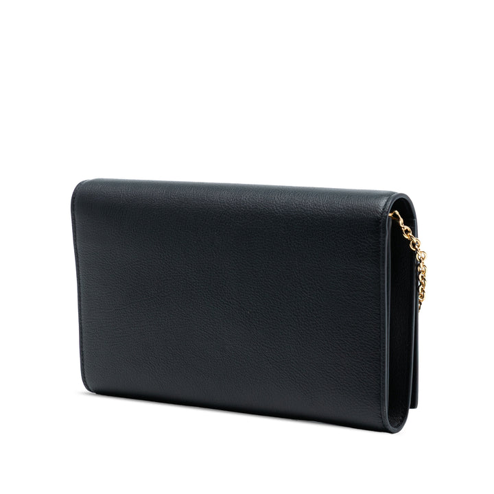 Saint Laurent Cuir Belle de Jour Wallet on Chain