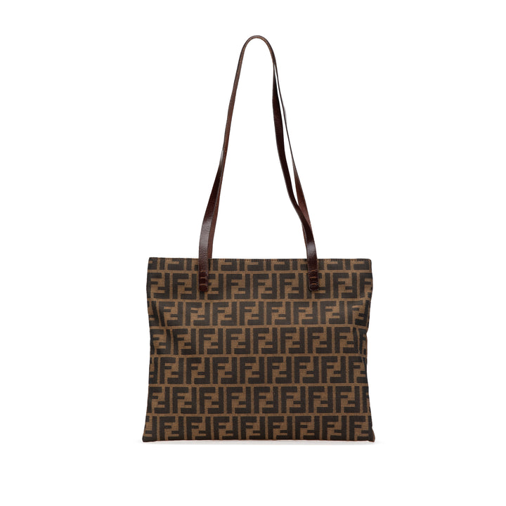 Fendi Cabas Zucca Marron – vue principale – GABY PARIS