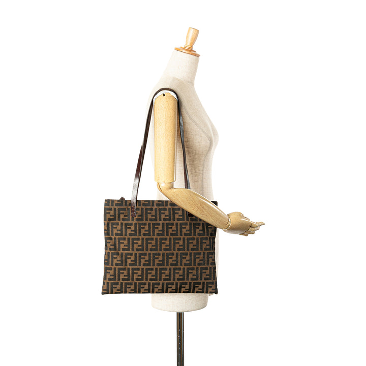 Fendi Cabas Zucca Marron – vue 10 – GABY PARIS