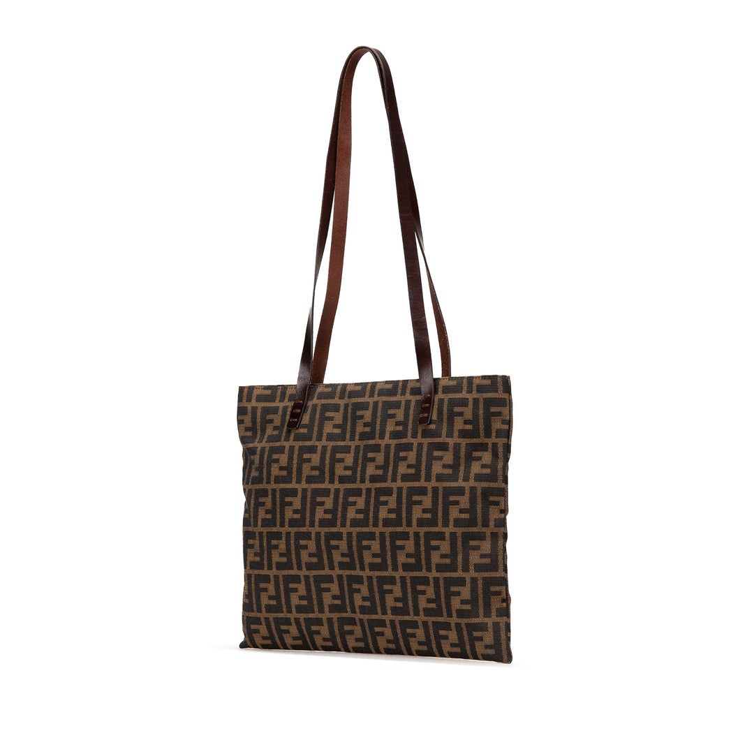 Fendi Cabas Zucca Marron – vue 2 – GABY PARIS