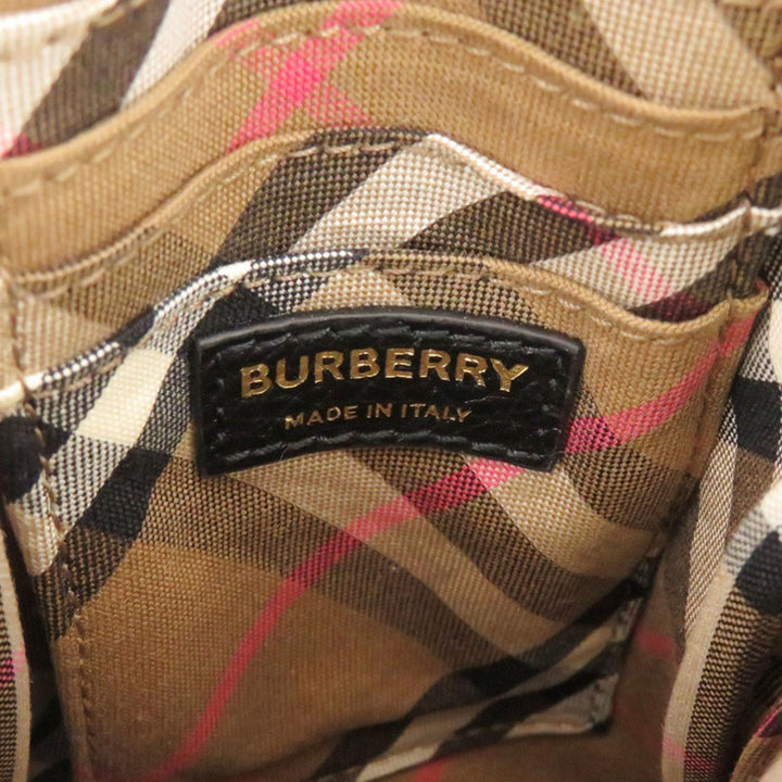 Burberry Cuir Phone Pochette Sac porté croisé
