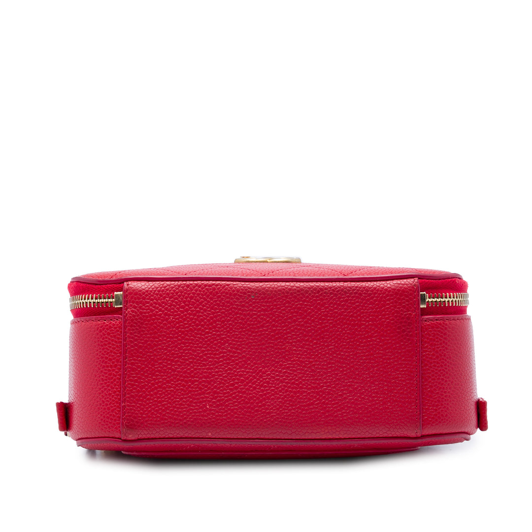 Chanel CC Matelassé sac à caméra Petit Cuir caviar