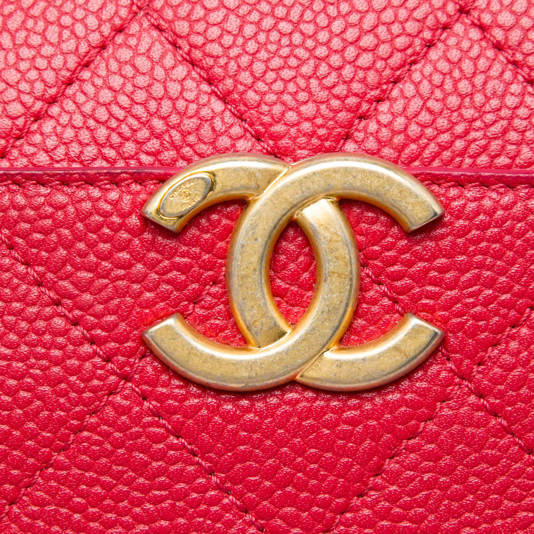Chanel CC Matelassé sac à caméra Petit Cuir caviar