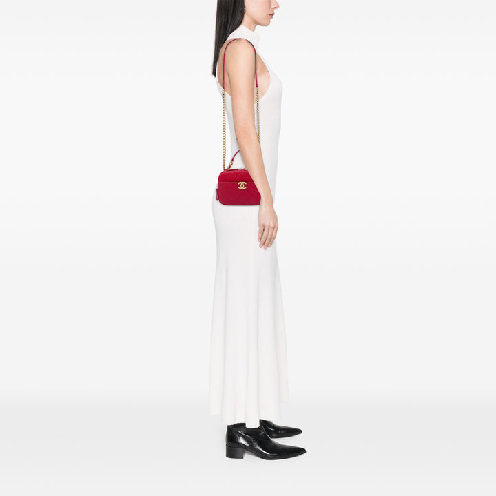 Chanel CC Matelassé sac à caméra Petit Cuir caviar