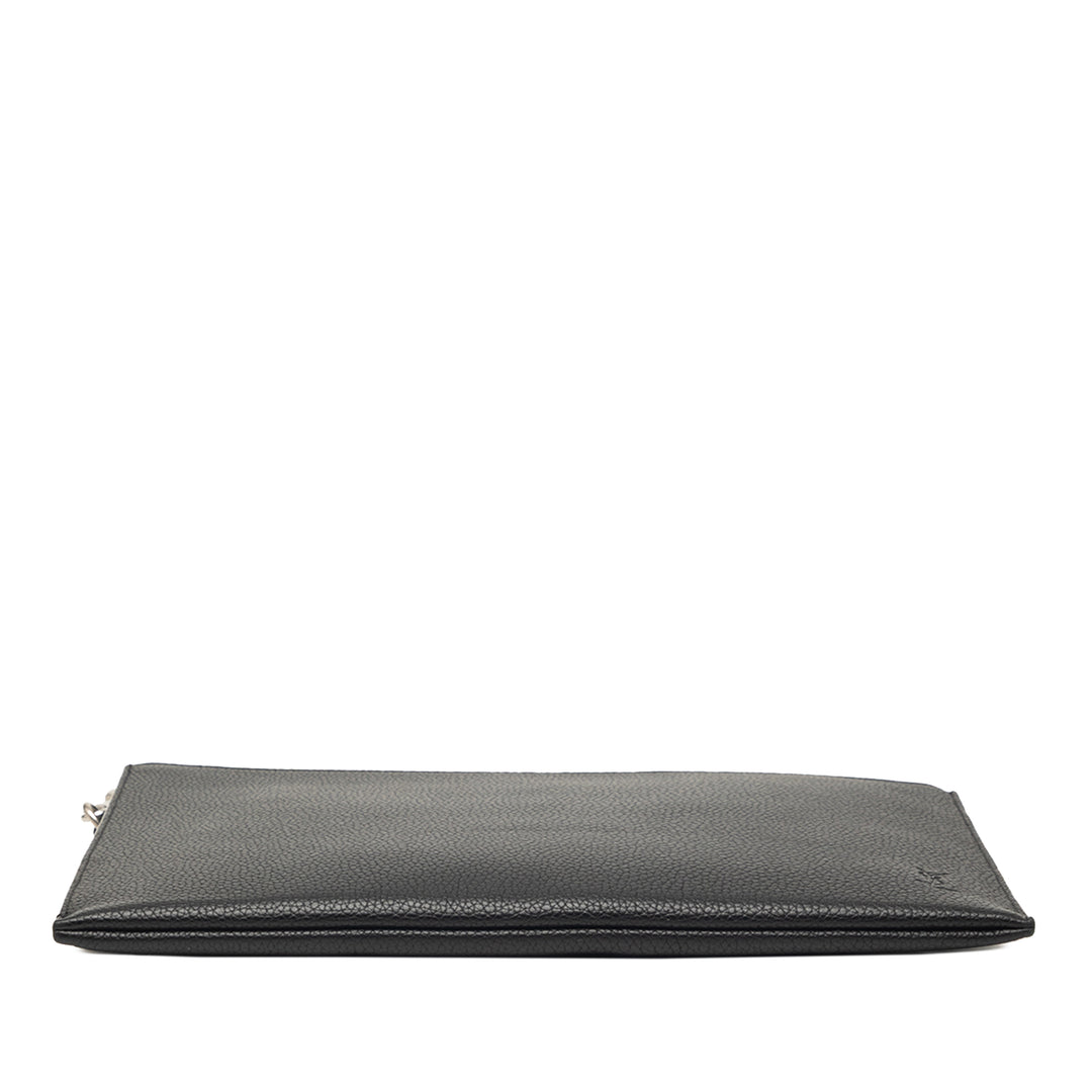 Saint Laurent Cuir de veau grainé Monogram Pochette
