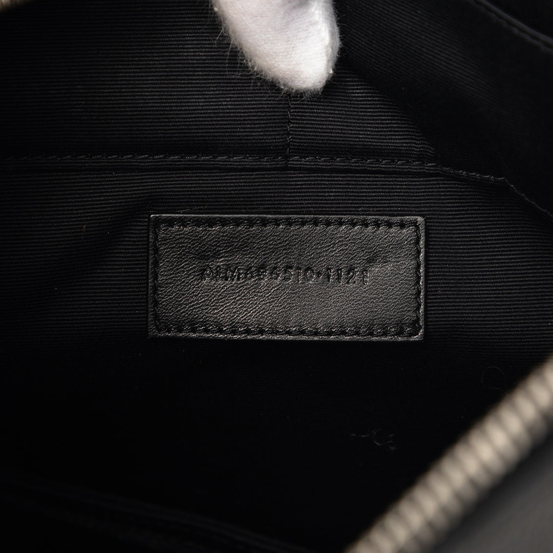 Saint Laurent Cuir de veau grainé Monogram Pochette