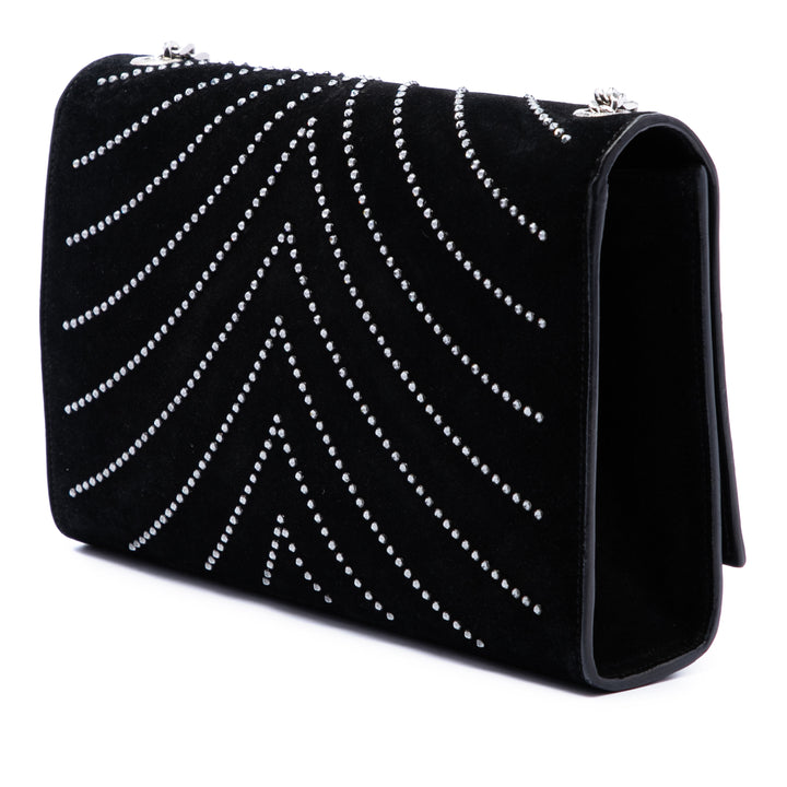 Saint Laurent Daim Cristal Monogram Kate Sac porté croisé