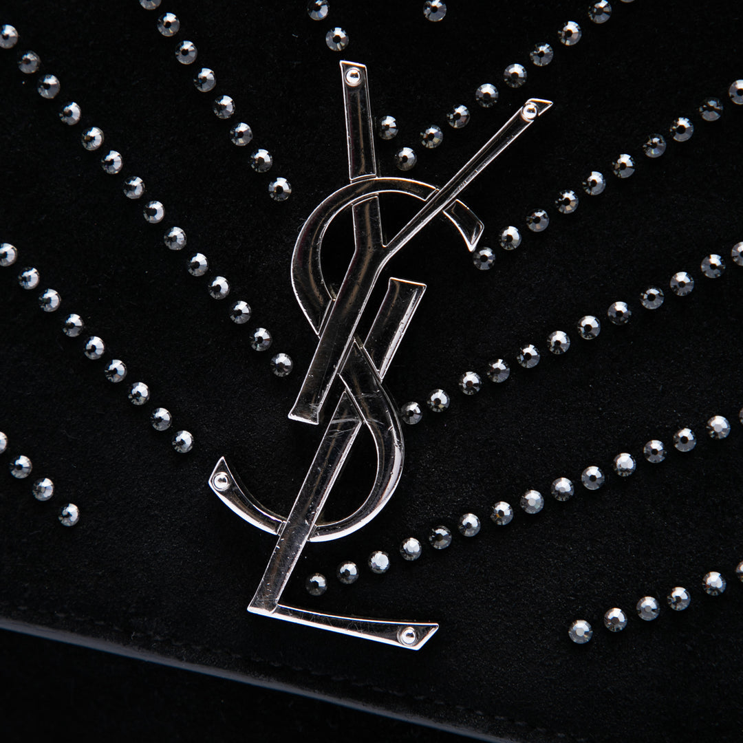 Saint Laurent Daim Cristal Monogram Kate Sac porté croisé
