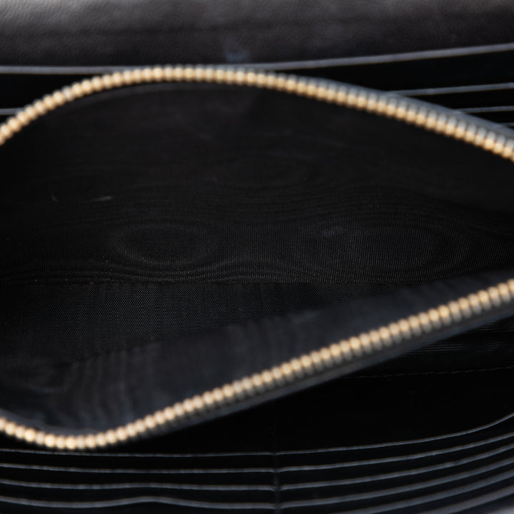 Texturé Kate Wallet on Chain Monogram Noir