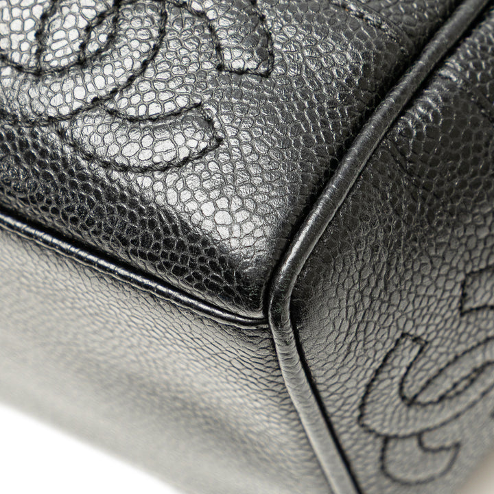 Triple CC Caviar Tote Black - Gaby Paris