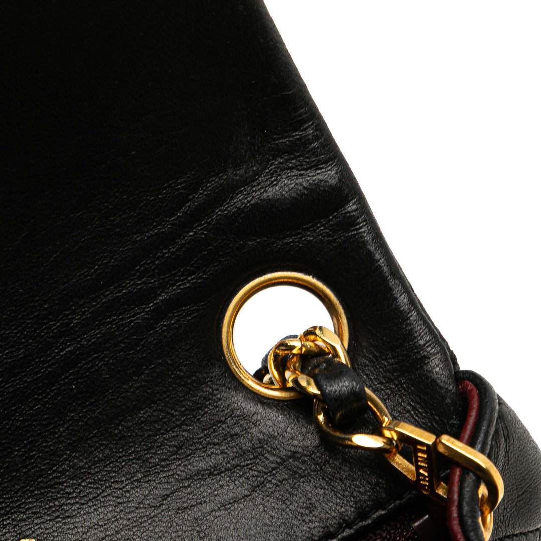 Chanel Mini Square Classic Cuir d’agneau Single Flap Noir – GABY PARIS Authentique