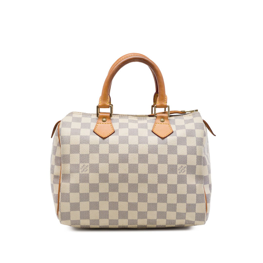 Louis Vuitton Speedy 25 Damier Azur Blanc