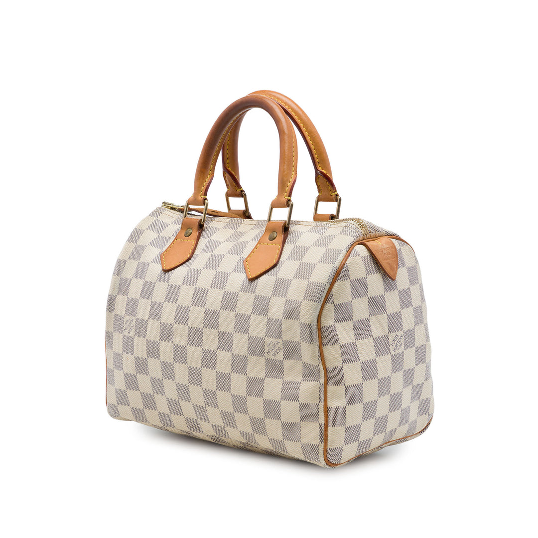 Louis Vuitton Speedy 25 Damier Azur Blanc