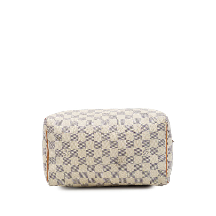 Louis Vuitton Speedy 25 Damier Azur Blanc