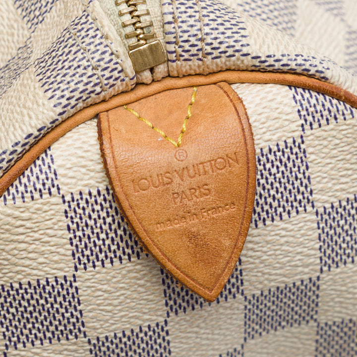 Louis Vuitton Speedy 25 Damier Azur Blanc