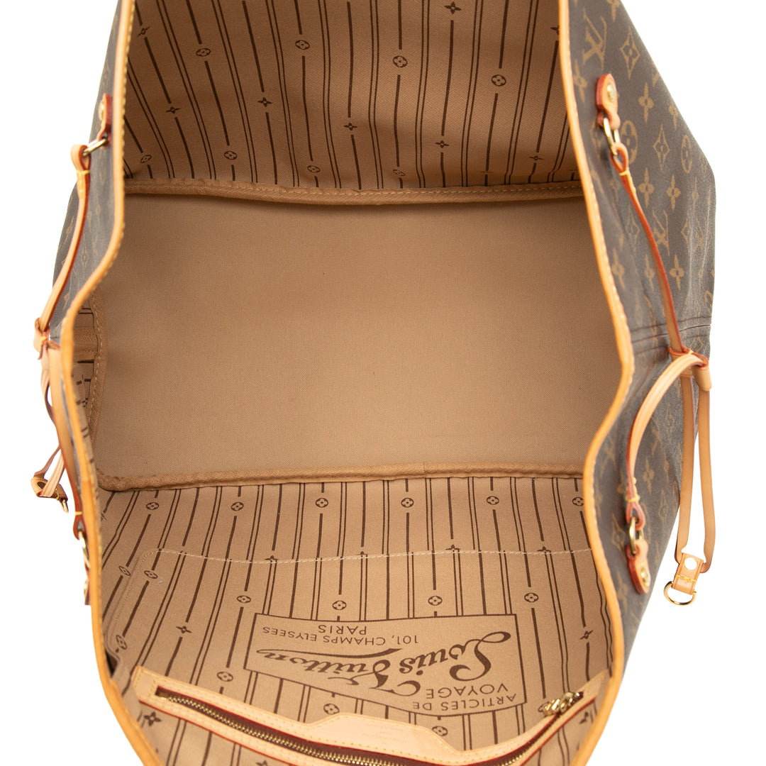 Louis Vuitton Neverfull GM Monogram Marron – vue 4 – GABY PARIS