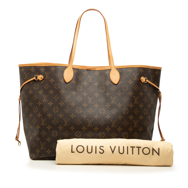 Louis Vuitton Neverfull GM Monogram Marron – vue 7 – GABY PARIS