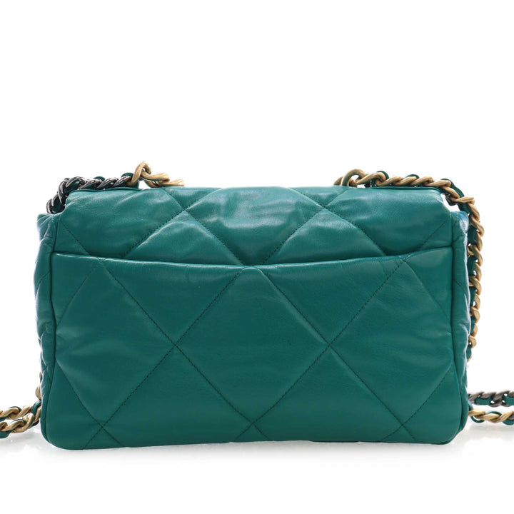 Chanel 19 à rabat Grand Cuir d'agneau