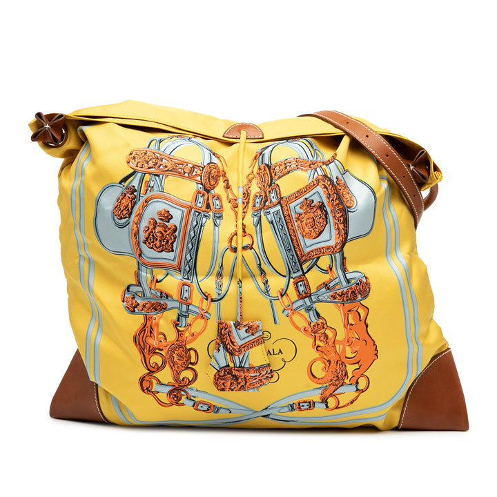 Hermès Soie and Barenia Brides de Gala Soiey City 38 Jaune