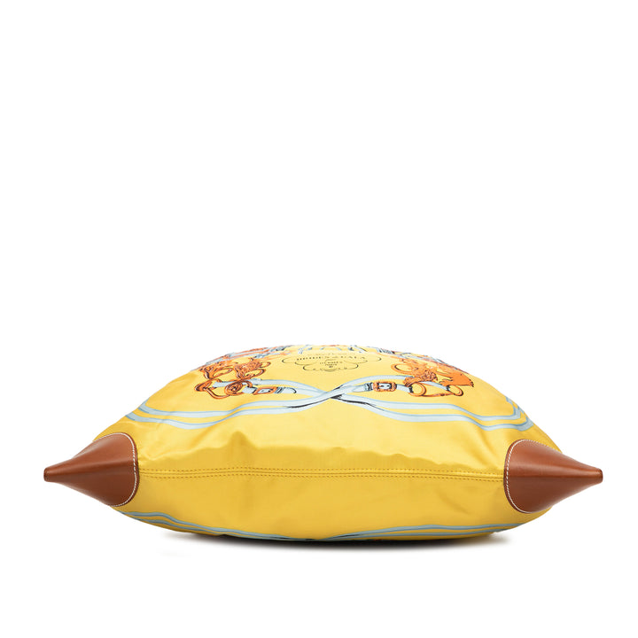 Hermès Soie and Barenia Brides de Gala Soiey City 38 Jaune