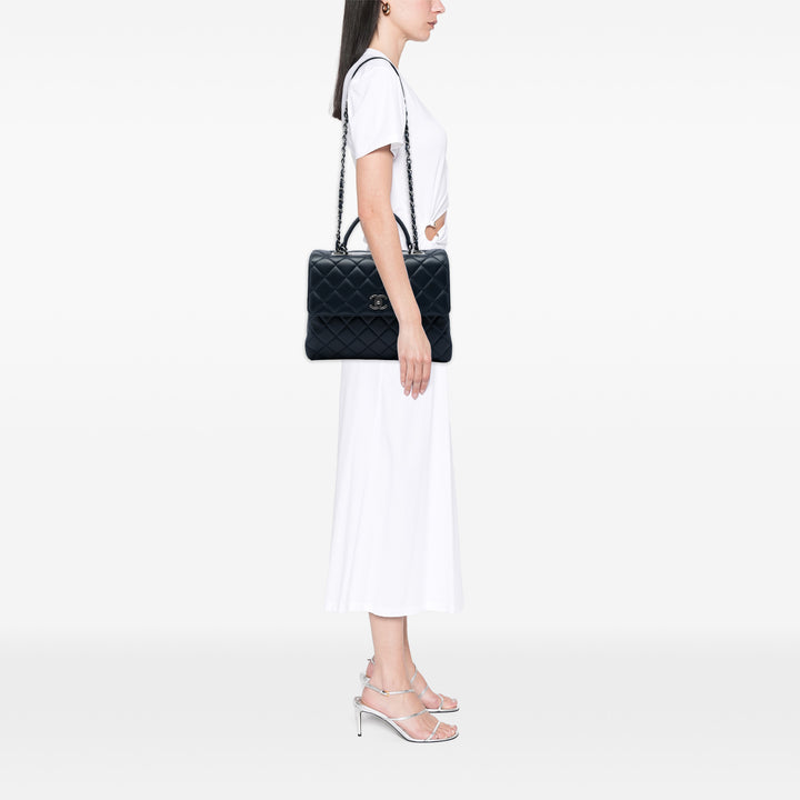 Chanel Trendy CC à rabat Grand Cuir d'agneau Bleu